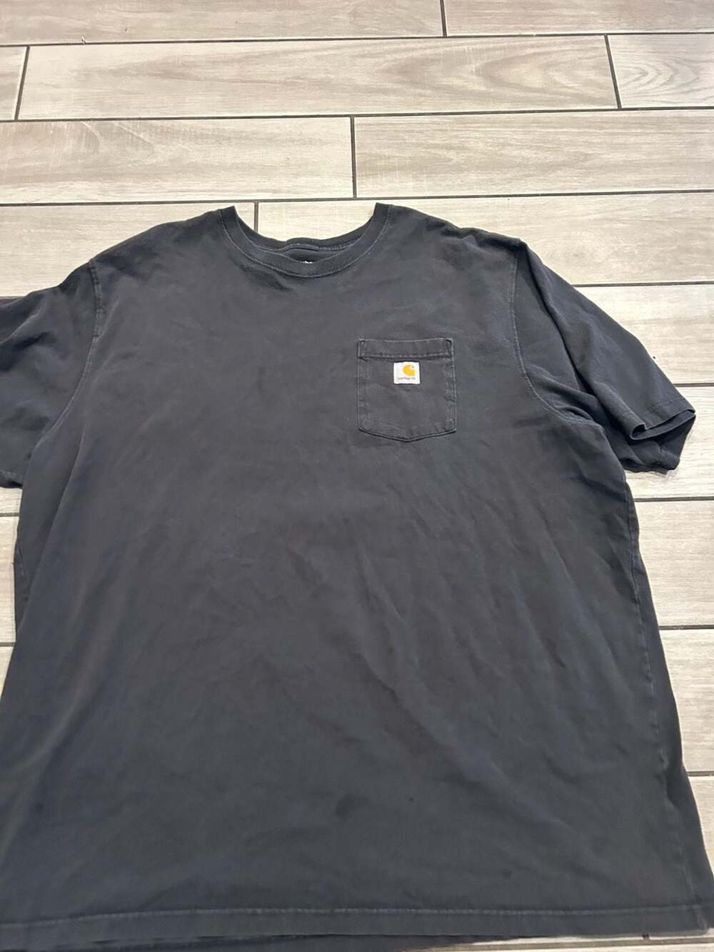 Carhartt Mens Black T-Shirt Loose Fit Short Sleeve Crew Neck 3XL Tall